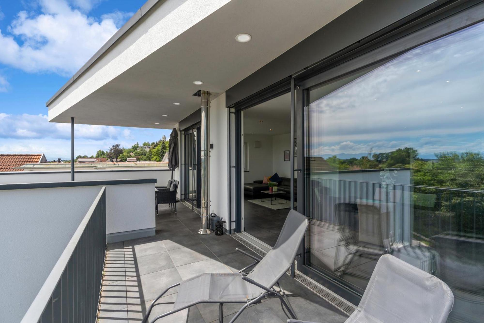 Anytime - Penthouse Mit Terrasse Und Bergsicht Lägenhet FDH Exteriör bild